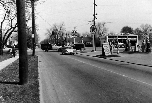 Two Service Stations Salem Avenue 1957